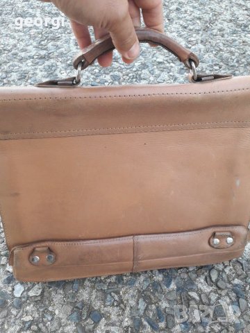 Ретро кожена чанта от естествена кожа , снимка 3 - Други стоки за дома - 30008740