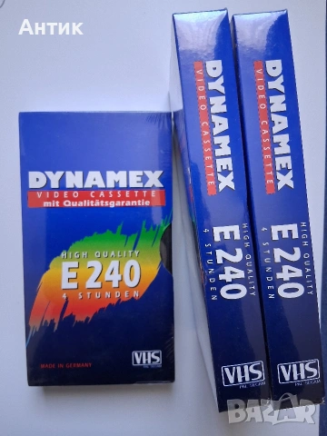 Нови Видеокасети VHS Dynamex E 240 / Sony E - 60 Неразпечатани, снимка 2 - Други жанрове - 54097203
