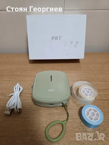 Чисто нов преносим Bluetooth термопринтер за етикети PRT Qutie. Използва термична технология 