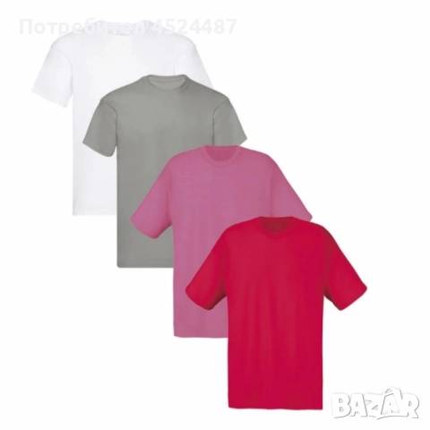 Мъжки тениски от 100% памук – 8 различни цвята. Вземаш 4 броя, получаваш 8 броя. Цената е за 1 бр , снимка 4 - Тениски - 51851140