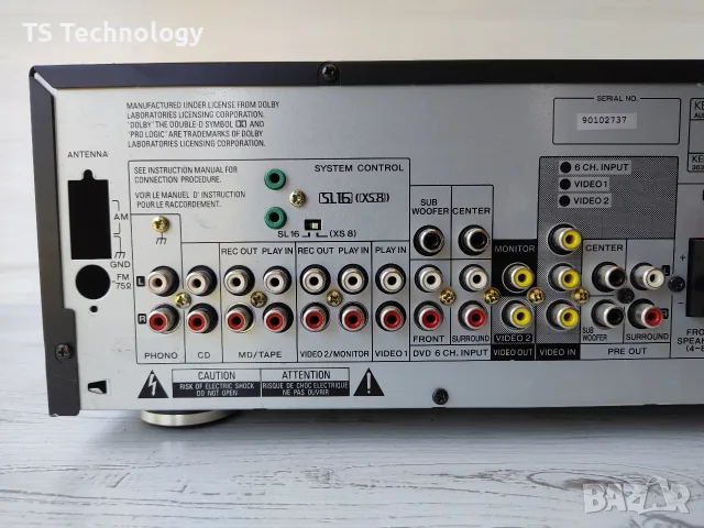 5.1 AV Рисивър Kenwood KRF-V5020 – 5x80W, RDS Тунер, снимка 10 - Ресийвъри, усилватели, смесителни пултове - 56047149