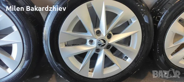 Джанти Skoda Octavia 4 17 цола 5х112 с гуми 205 55 17, снимка 2 - Гуми и джанти - 55914478