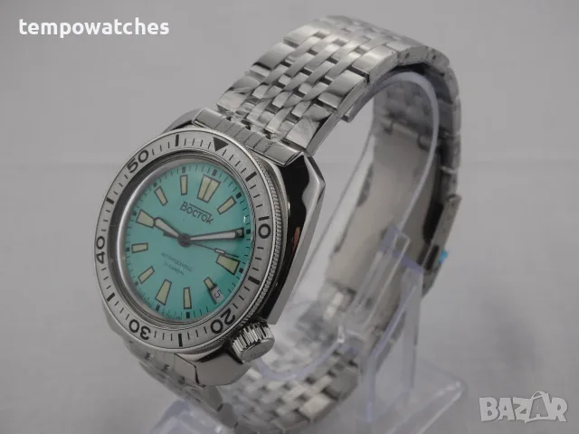 ВОСТОК АМФИБИЯ АВТОМАТИЧЕН-"ЧЕРЕПАХА"-"TIFFANY" ref: 70088В, снимка 13 - Мъжки - 48082149