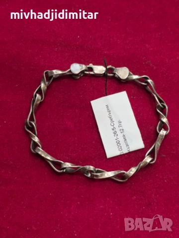 ***Уникат*** Сребърна дамска гривна - 12.7 гр