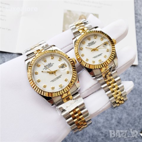 Дамски часовник Rolex Lady-Datejust Gold/White с автоматичен механизъм, снимка 4 - Дамски - 42744525