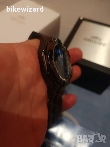 Orient FTV00005B Enterprise Chronograph Date Blue Мъжки кварцов часовник НОВ, снимка 5 - Мъжки - 49818998