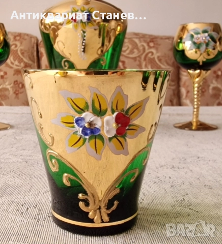 Комплект Bohemia Гарафа + 6 чаши, снимка 17 - Чаши - 51882752