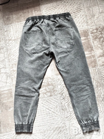 Сив, дънков джогър Sinsay, № 34 (L), снимка 4 - Дънки - 54025545