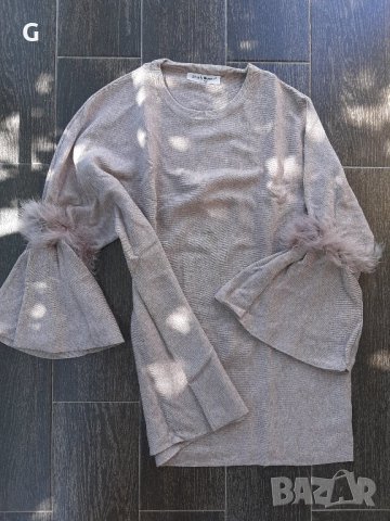 Блуза с пухчета, снимка 1 - Блузи с дълъг ръкав и пуловери - 42054792