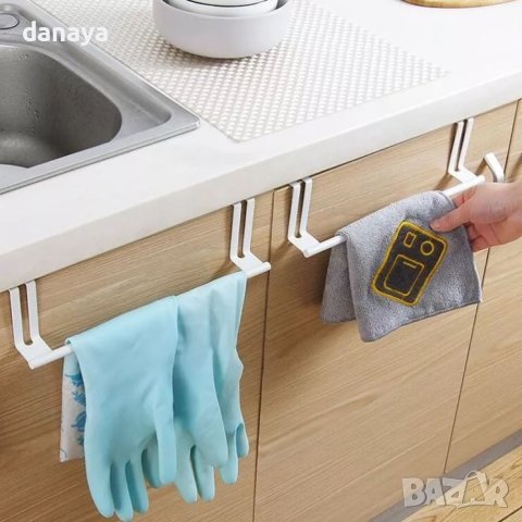 3665 Закачалка за кърпи за кухненска вратичка на шкаф, снимка 5 - Аксесоари за кухня - 40290707