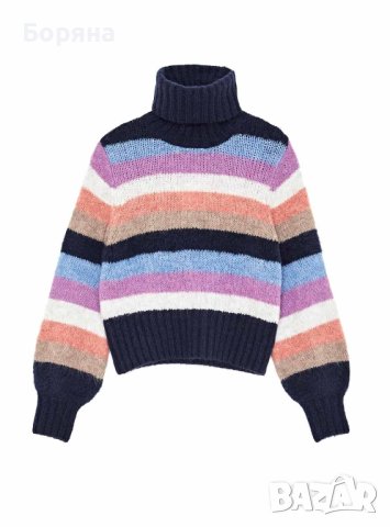 НАМАЛЕН - Dua Lipa & Pepe Jeans нов с етикет пуловер, снимка 14 - Блузи с дълъг ръкав и пуловери - 40312475