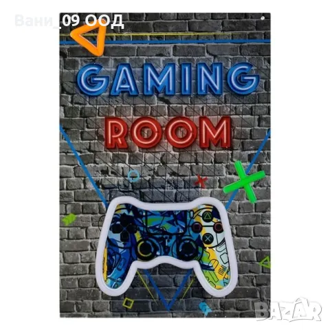 LED неонова табела "Gaming room", снимка 2 - Декорация за дома - 48586580