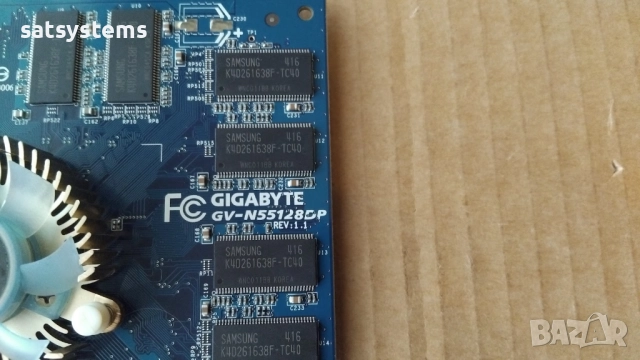 Видео карта NVidia GeForce 4 Gigabyte FX5500 128MB DDR 128bit AGP, снимка 7 - Видеокарти - 52185062