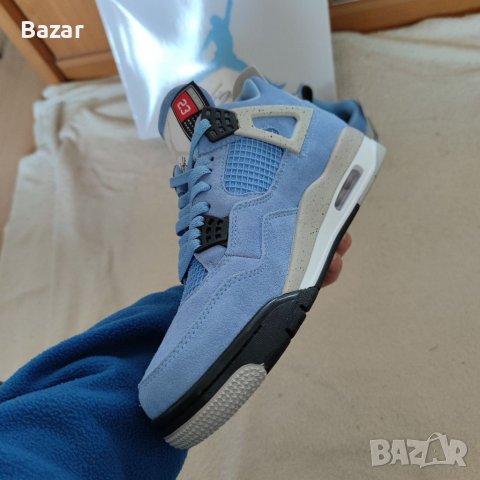 Nike Air Jordan 4 Retro UNC Размер 43 Номер 27.5см Стелка Нови Мъжки Кецове Обувки Маратонки Сини , снимка 16 - Кецове - 39460979