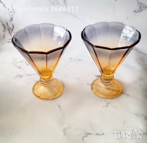 Винтидж чаши за сладолед, снимка 2 - Чаши - 51846377