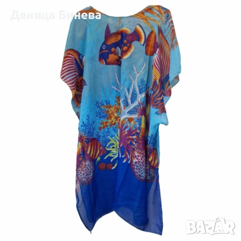 Плажна туника 90x90 – Перфектният избор за стил и комфорт през лятото, снимка 7 - Туники - 50177018