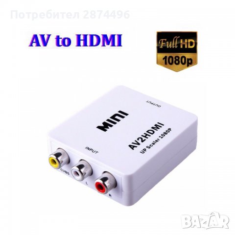 3718 Адаптер и конвертор за видео и аудио, снимка 1 - Друга електроника - 37874539