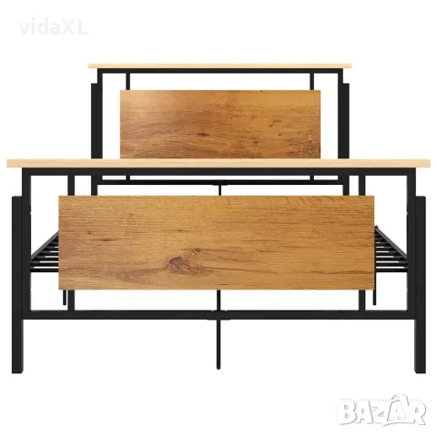 vidaXL Рамка за легло, метал, 120x200 cм, снимка 3 - Спални и легла - 56146777