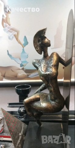 Бронзова скулптура , снимка 10 - Статуетки - 35418251