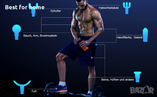 Масажен пистолет MILcea Massage Gun, снимка 7 - Масажори - 42751857