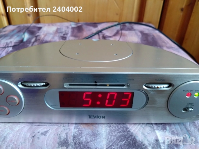 Радио часовник с таймер Tevion KCR 2007, снимка 4 - Радиокасетофони, транзистори - 52966464