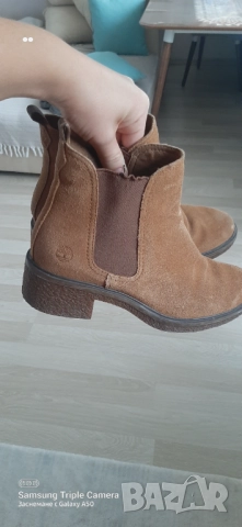 Кафени дамски боти 37 номер, снимка 2 - Дамски боти - 52548482