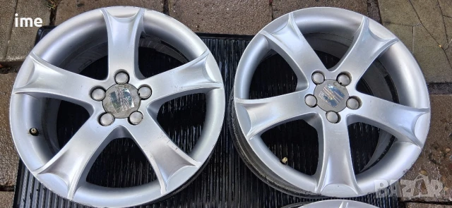 4бр. ляти джанти 6.5J16 ET43. Ronal. 5x100 мм. 57.1 мм среден отвор. OEM 6L0601025M...., снимка 15 - Гуми и джанти - 50922050