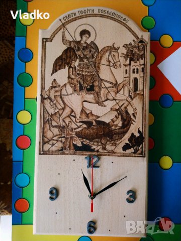 Дървен часовник , снимка 16 - Декорация за дома - 36695496