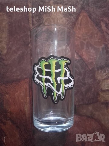 ***ТОП*** Стъклена безцветна чаша с различни лога на Монстър Енерджи Monster Energy , снимка 13 - Други стоки за дома - 38249230