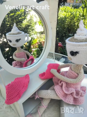 Плетена кукла Балерина Капучина / Ballerina Cappuccina , снимка 4 - Кукли - 50817813