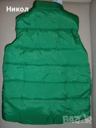 Зелено унисекс елече, снимка 2 - Детски якета и елеци - 44319583
