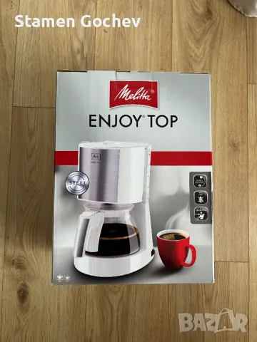 Melitta Enjoy Top кафемашина с филтър и стоманен дизайн, 1080W, снимка 1