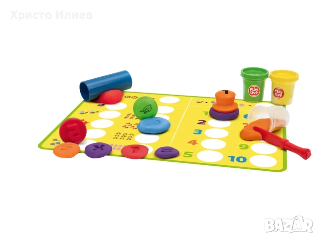 Комплект мек пластелин с аксесоари и печати моделин, снимка 5 - Образователни игри - 50660041