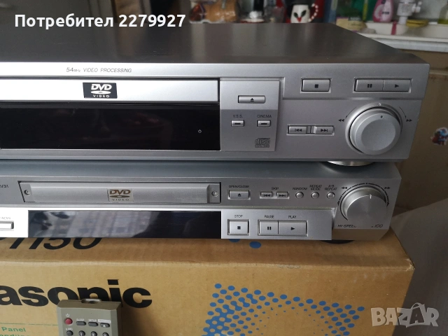 Panasonic DVD-RV60E 54MHz Video Processing , снимка 3 - Плейъри, домашно кино, прожектори - 53063140