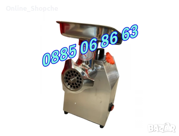 Професионална електрическа месомелачка ТК-М12 900W, 150 кг/ч, снимка 2 - Месомелачки - 51844780