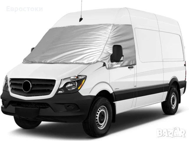 Подобрено защитно фолио за предно стъкло, термо сенник на Mercedes Sprinter 2006-2018, на VW Crafter, снимка 1