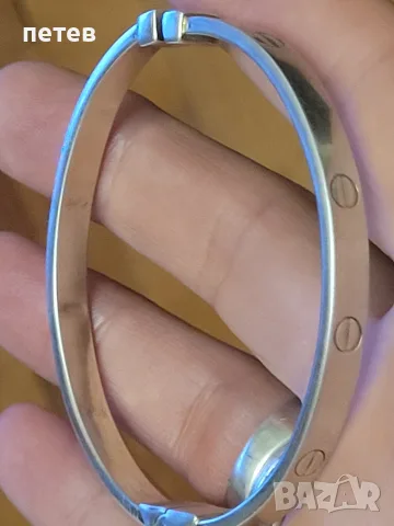 сребърна гривна Cartier.Cartier. сребърна гривна., снимка 16 - Антикварни и старинни предмети - 56075365