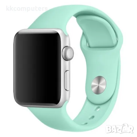 Силиконова каишка bSmart за часовник Apple iWatch 38/40/41mm, Ментова