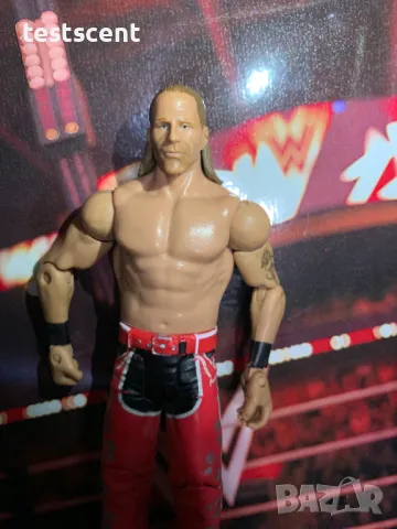 Екшън фигура WWE HBK Shawn Michaels The Heartbreak Kid WWE Mattel Шон Майкълс играчка figure Basic, снимка 9 - Колекции - 49149186