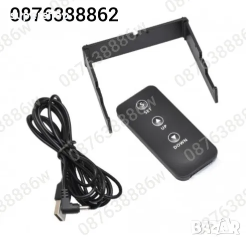 Електронен часовник с голям кръгъл лед дисплей и дистанционно, снимка 10 - Стенни часовници - 48587672