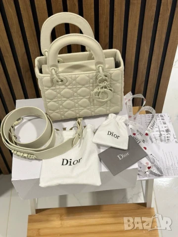 Чанта най-висок клас Естествена кожа Върви с кутия+сертификати+опаковки Всичко от снимката dior, снимка 3 - Чанти - 50776114