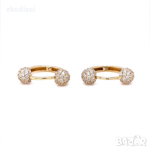 Златни обеци 2,80гр. 14кр. проба:585 модел:21974-5, снимка 2 - Обеци - 44766814