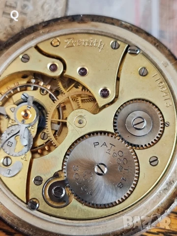 сребърен джобен часовник ZENITH, снимка 10 - Други - 50955594