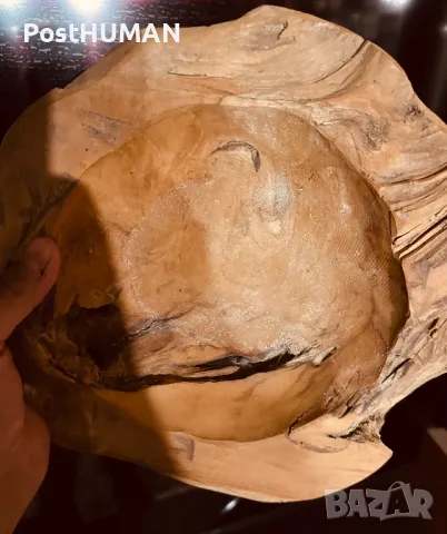 Дървена купа, снимка 3 - Антикварни и старинни предмети - 47513409