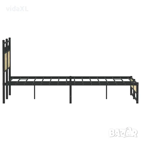 vidaXL Рамка за легло без матрак сонома дъб 120x200 см инженерно дърво, снимка 7 - Спални и легла - 56147573