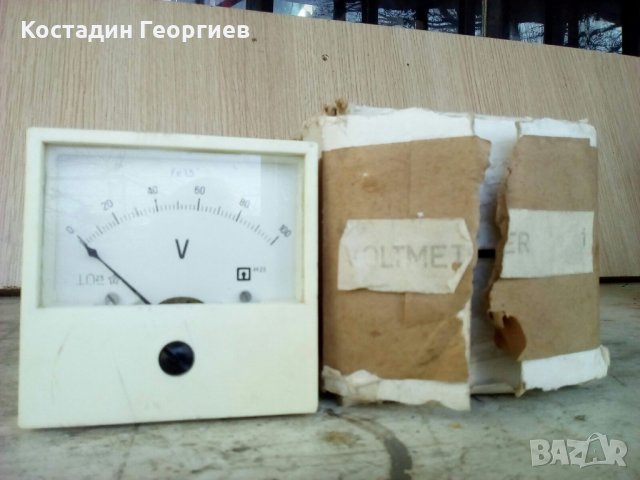 Волтметър за постоянен ток - от 0 до 100 V, снимка 3 - Друга електроника - 31976312