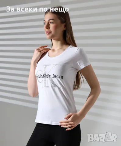 Calvin Klein Дамска Тениска👚Дамска Блуза С Къс Ръкав Келвин Клайн - Налични Различни Цветове, снимка 15 - Тениски - 48932401