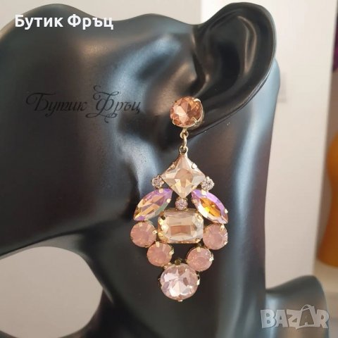 Обеци Сияна, снимка 2 - Обеци - 36967951