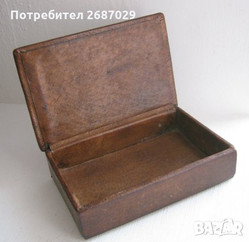 Стара кожена кутия, снимка 12 - Други - 31812594