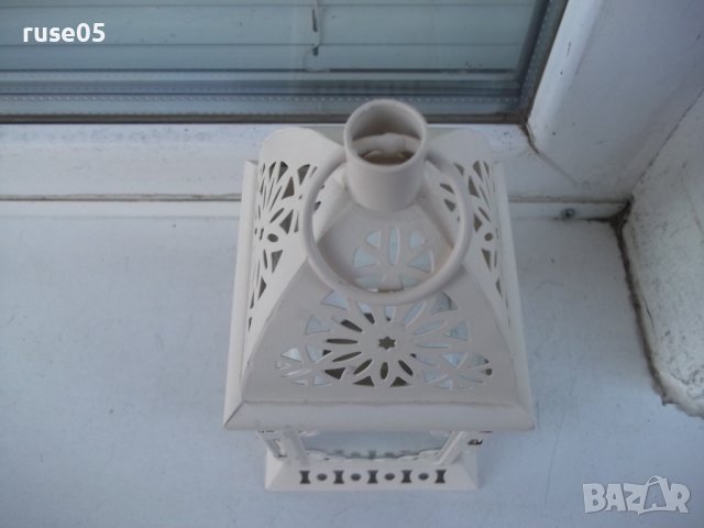 Свещник фенер бял нов, снимка 5 - Други стоки за дома - 42526690